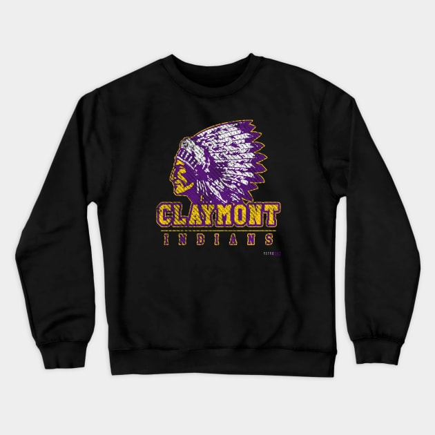 Claymont Indians! Crewneck Sweatshirt by Retro302